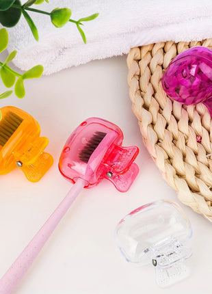 Travel Toothbrush Head Covers Toothbrush Protector Cap Brush Pod Case