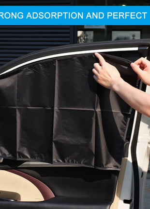 Magnetic Car Sunshade UV Protection Curtains Sun Shield Cover Double