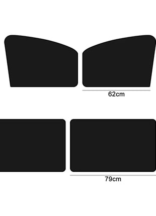 Magnetic Car Sunshade UV Protection Curtains Sun Shield Cover Double