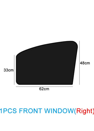 Magnetic Car Sunshade UV Protection Curtains Sun Shield Cover Double