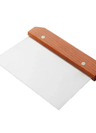 Stainless Steel Pasty Cutters Noodle Knife Cake Scraper with Scale