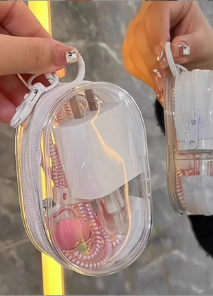 Jewelry Organizer Transparent Storage Box Pouch Mystery Box Keychain