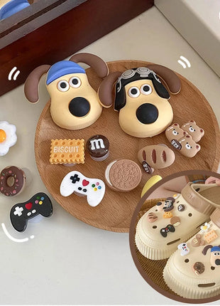 1 Set 14pcs Cute Dogs Shoe Charms Accessories Boys Girls Sandals