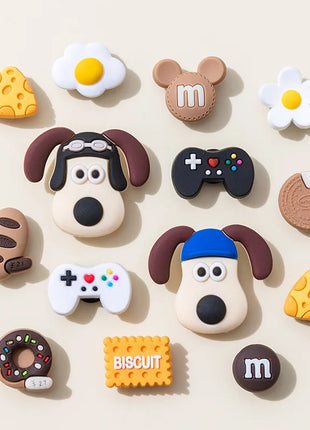 1 Set 14pcs Cute Dogs Shoe Charms Accessories Boys Girls Sandals