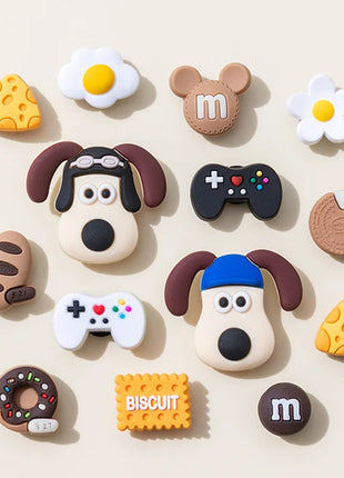 1 Set 14pcs Cute Dogs Shoe Charms Accessories Boys Girls Sandals