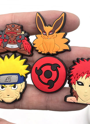 20PCS Shoe Decoration Kakashi Itachi Anime Shoe Charms Garden Shoe