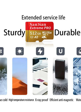 Original 2TB 1TB SanDian Ultra Card SD/TF Flash Memory Card 256/512GB