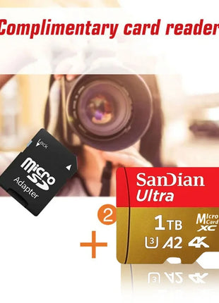 Original 2TB 1TB SanDian Ultra Card SD/TF Flash Memory Card 256/512GB