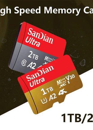 Original 2TB 1TB SanDian Ultra Card SD/TF Flash Memory Card 256/512GB