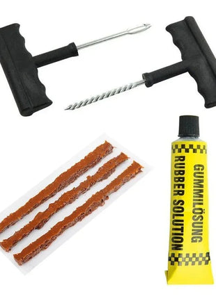 Emergency Tire Repair Kit,Comprehensive Tire Repair Kit with Rubber