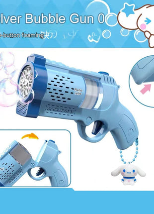 Kuromi Bubble Gun Toy Rocket Launcher Handheld Portable Electric