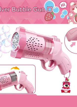 Kuromi Bubble Gun Toy Rocket Launcher Handheld Portable Electric