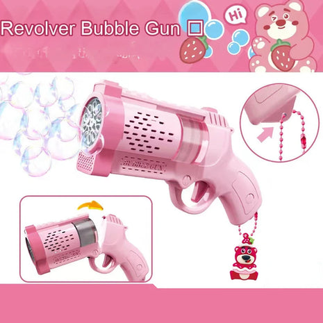 Kuromi Bubble Gun Toy Rocket Launcher Handheld Portable Electric