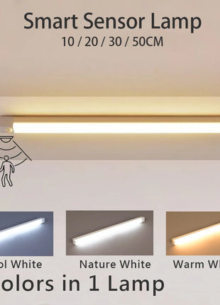 Rechargeable Motion Sensor LED Bar Light Induction Night Light