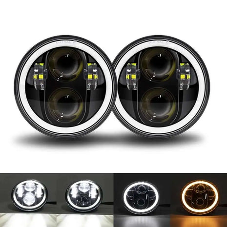 Motorcycle Headlight 5.75 Inch Lamp Halo For Triumph Rocket Iii 3