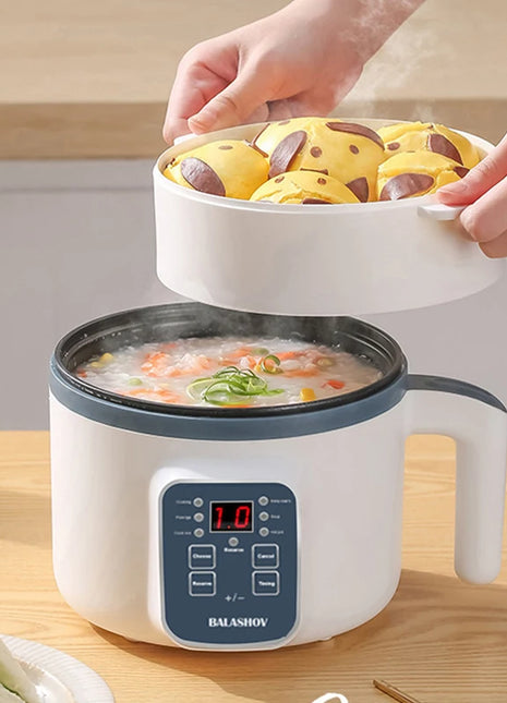 1.7L Electric Rice Cooker Single Double Layer 220V Multi Cooker
