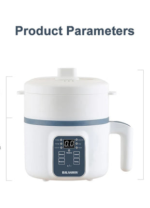 1.7L Electric Rice Cooker Single Double Layer 220V Multi Cooker