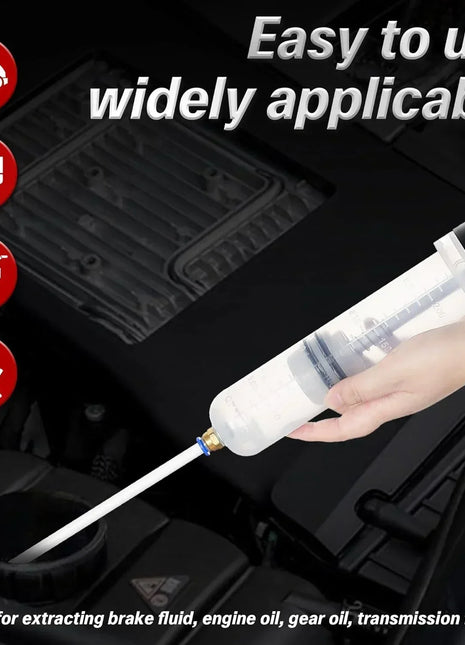 Manual automotive engine oil pump, syringe type, suitable for