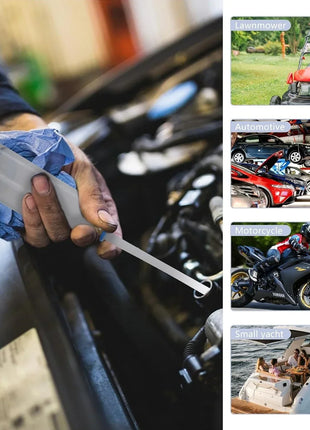 Manual automotive engine oil pump, syringe type, suitable for