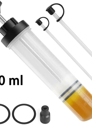 Manual automotive engine oil pump, syringe type, suitable for