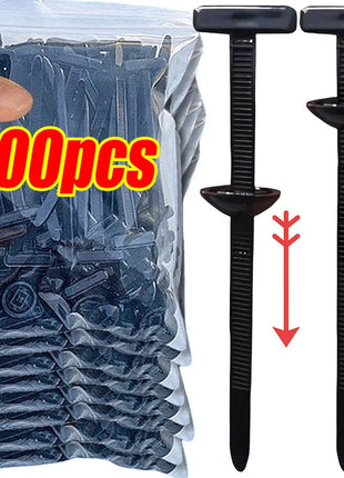 Universal Nylon Cable Tie Buckle Auto Fastener Screw Replacement Clip