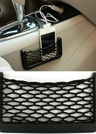 Auto Seat Side Interior Back Sundries Pocket Mesh Storage Bag Phone