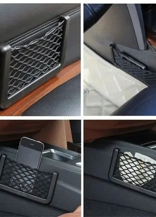 Auto Seat Side Interior Back Sundries Pocket Mesh Storage Bag Phone