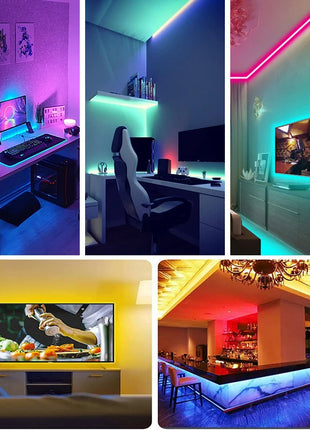 10m 20m Led Strip Lights with 44 Key Remote Control RGB Tape Led Wall