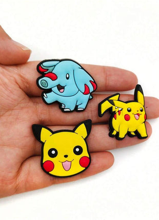 20Pcs/Set MINISO Cute cartoon Pokemon Shoe Charms DIY Shoe Buckle