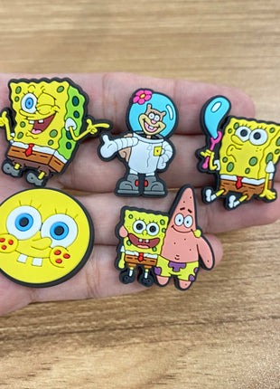 20pcs/set Shoe Charms DIY Spongebob Accessories For PVC Decorations