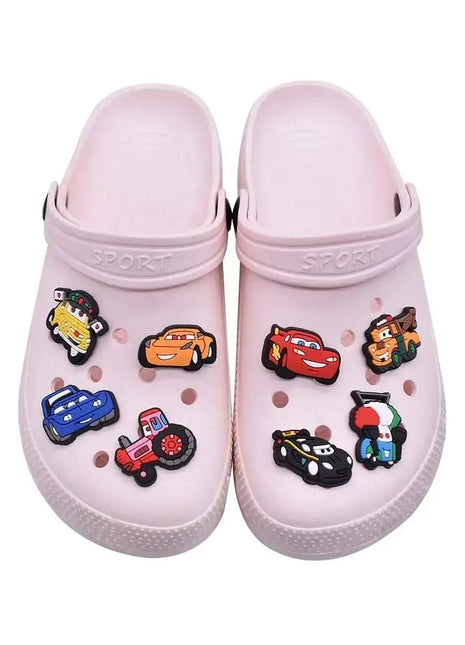 MINISO 20pcs Cars Shoe Decorations Shoe Accessories Charms For Clogs