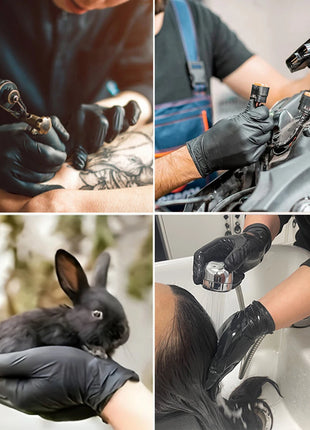 10/20/50/100PCS Bagged Disposable Gloves Black Disposable Gloves