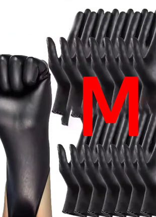 10/20/50/100PCS Bagged Disposable Gloves Black Disposable Gloves