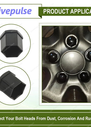 20PCS Universal Wheel Nut Covers 17/19/21mm - ust-proof wheel bolt