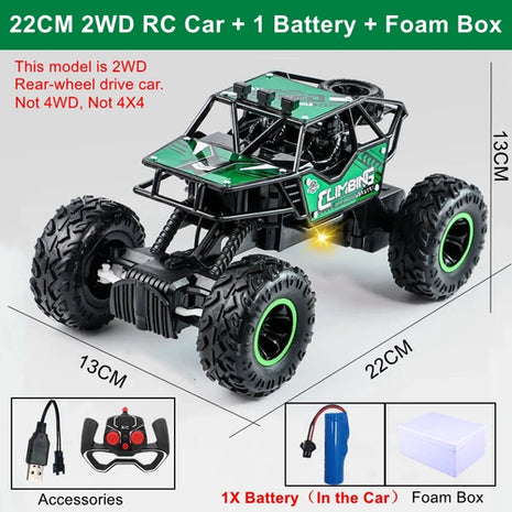 Oike RC Car Remote Control Climbing Vehicle Outdoor All Terrain
