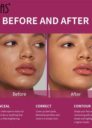 USHAS Sponge Tip Foundation Holding Concealer No Makeup Removal