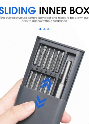 25 In 1 Precision Screwdriver Set Mini Magnetic With 24 Pcs Torx