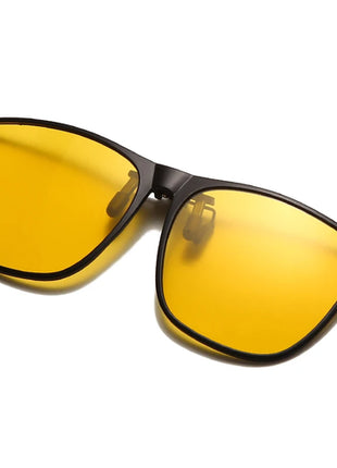 Polarized Clip on Sunglasses Men Photochromic Car Driver Goggles Night