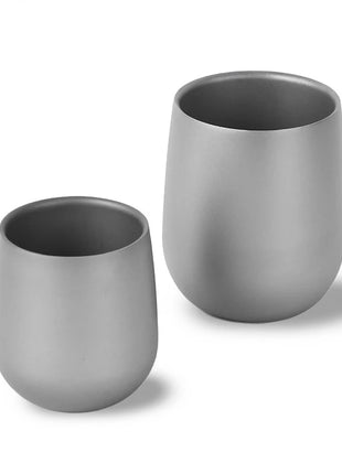 Titanium Cup Insulated Double Wall Drink Cup Outdoor Cooking Camping