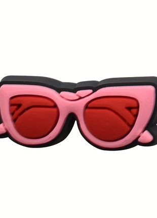 25/31/35/37pcs Pink Shoe Charms for Clogs Bubble Slides Sandals PVC