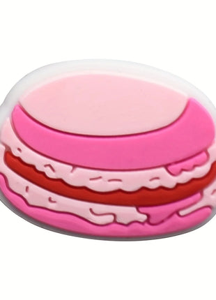 25/31/35/37pcs Pink Shoe Charms for Clogs Bubble Slides Sandals PVC