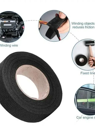 25MM*15M Auto Car Flannel Flannelette Adhesive Tape Wiring Harness