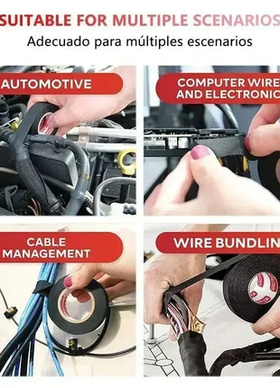 25MM*15M Auto Car Flannel Flannelette Adhesive Tape Wiring Harness