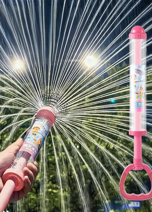 Pusher Type Fun Fireworks Water Jet Spray Toy Water Blasters Water