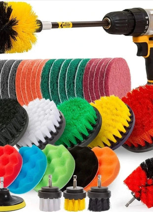 Electric Drill Brush Accessories A Set Of Electric Car Wash Brush Car
