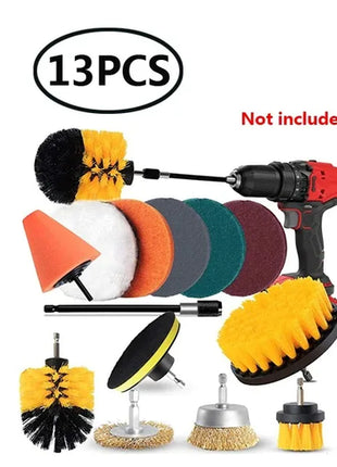 Electric Drill Brush Accessories A Set Of Electric Car Wash Brush Car