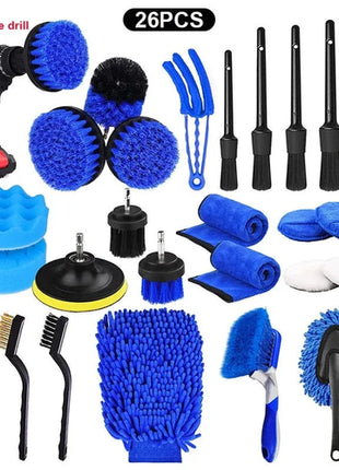 Electric Drill Brush Accessories A Set Of Electric Car Wash Brush Car