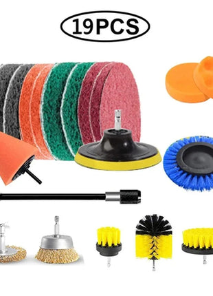 Electric Drill Brush Accessories A Set Of Electric Car Wash Brush Car