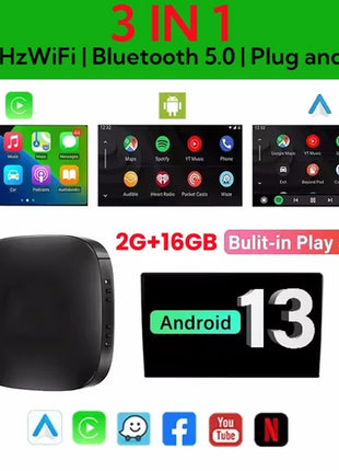 2025 CarPlay Smart Ai Box Android Wireless CarPlay Android Auto