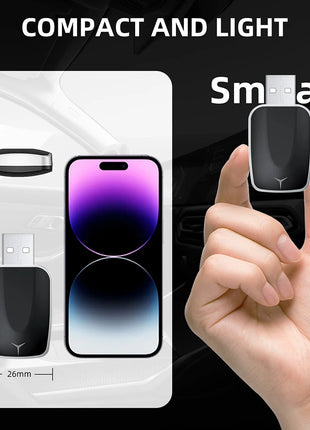 2 in 1 Smart Dongle AI Box Mini Adapter Wired to Wireless